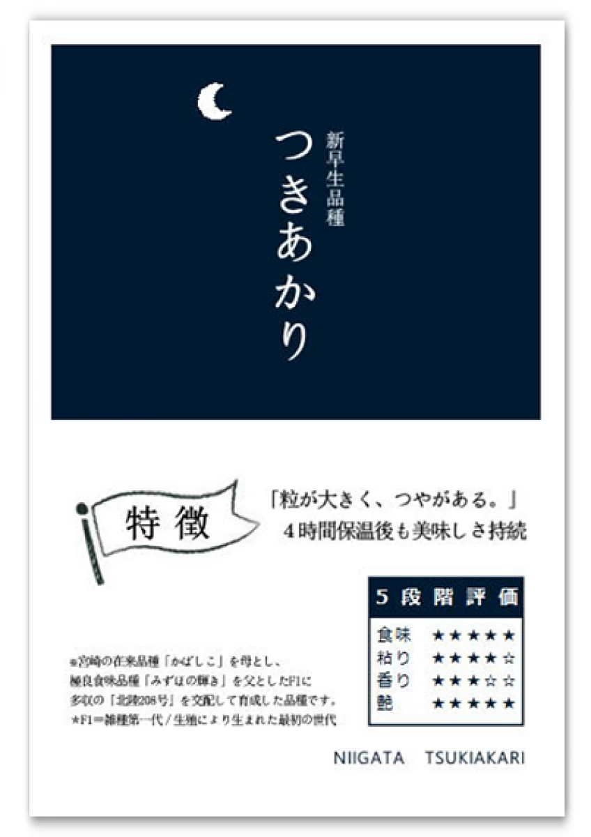 【令和5年新米 送料無料（一部除く）】新潟産つきあかり 5kg